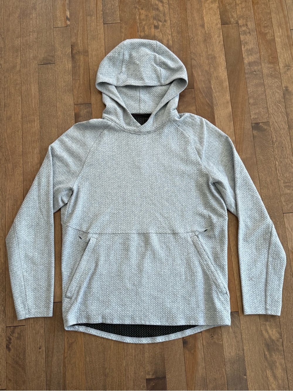 Lululemon Men's At Ease Hoodie Textured Waffle Knit Pullover - Size M